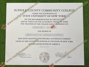 Suffolk County Community College diploma, SCCC associate degree,