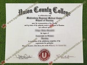 Union County College diploma, Union County College associate degree,
