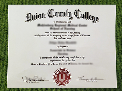 Union County College diploma, Union County College associate degree,