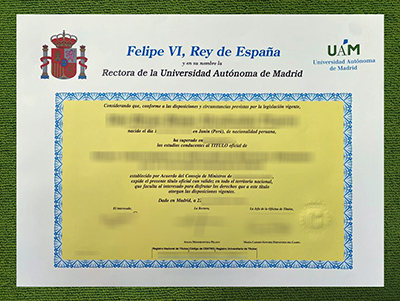Universidad Autónoma de Madrid título, Autonomous University of Madrid degree,