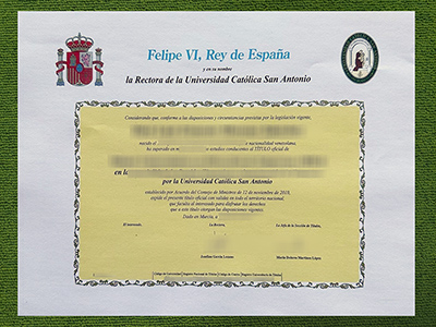 Universidad Católica San Antonio título, Universidad Católica de Murcia diploma,