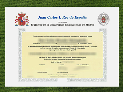 Universidad Complutense de Madrid título, Complutense University of Madrid degree,