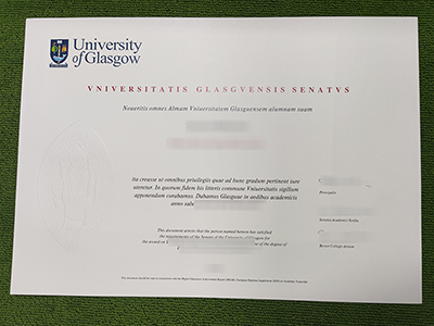 University of Glasgow degree, University of Glasgow certificate,