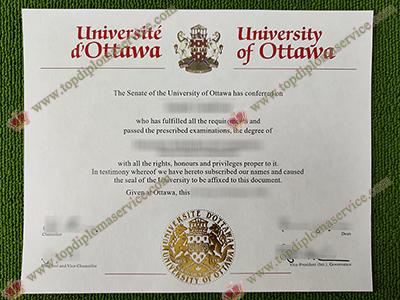 fake University of Ottawa diploma