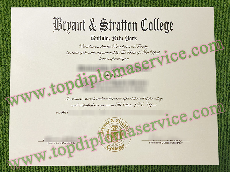 Bryant & Stratton College diploma, Bryant & Stratton College fake certificate,