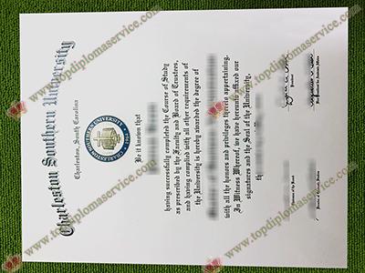 Charleston Southern University fake diploma, Charleston Southern University certificate,