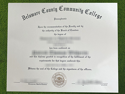 Delaware County Community College diploma, Delaware County Community College fake certificate,