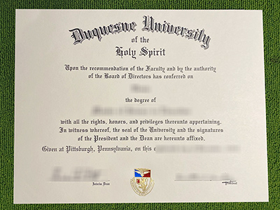 Duquesne University diploma, Duquesne University fake certificate,