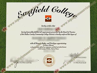 Eastfield College diploma, Eastfield College fake certificate,