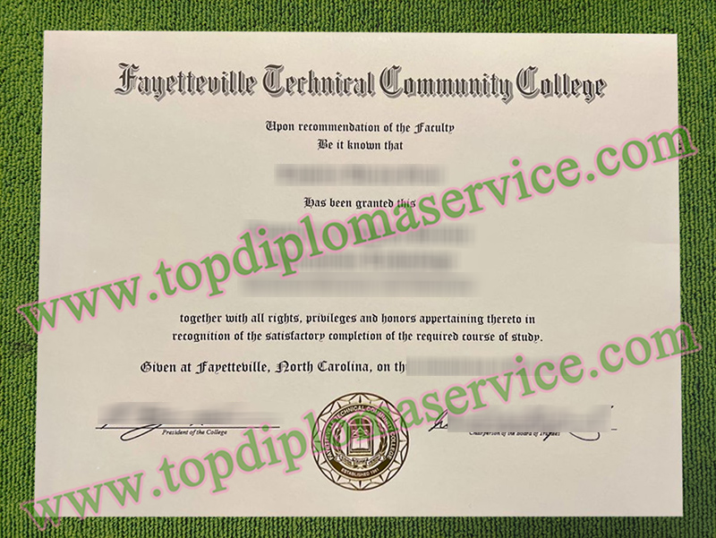 Fayetteville Technical Community College diploma, Fayetteville Technical Community College degree,