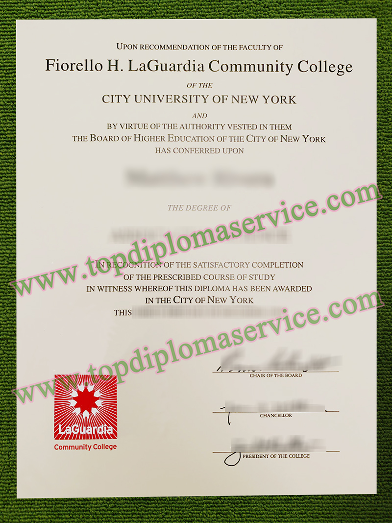 LaGuardia Community College diploma, LaGuardia Community College associate degree,