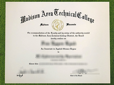 Madison Area Technical College diploma, Madison Area Technical College fake certificate,