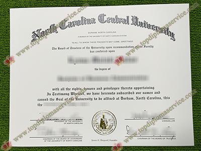 North Carolina Central University diploma, NCCU diploma,