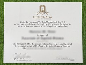 Onondaga Community College diploma, Onondaga Community College associate degree,