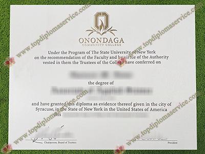 Onondaga Community College diploma, Onondaga Community College associate degree,