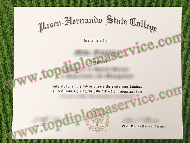 Pasco–Hernando State College diploma, PHSC diploma,