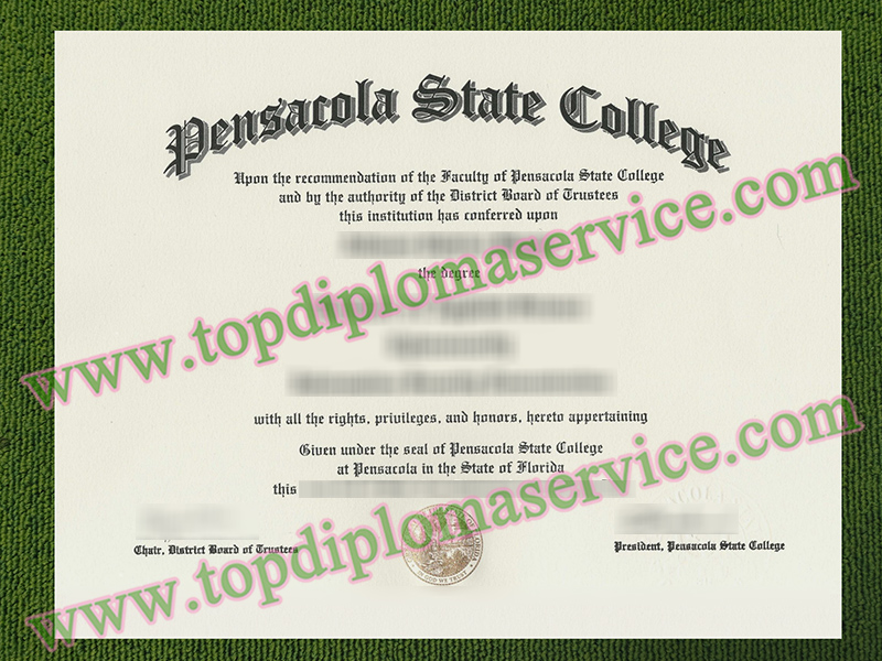 Pensacola State College diploma, Pensacola State College fake certificate,