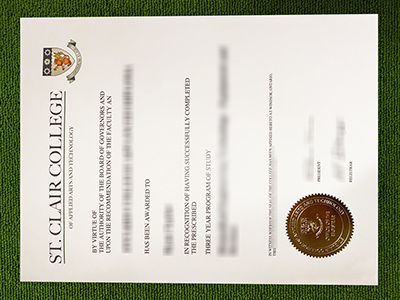 St. Clair College diploma, St. Clair College fake certificate,