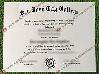 San José City College diploma, San José City College fake certificate,