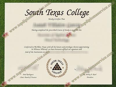 South Texas College diploma, South Texas College fake certificate,