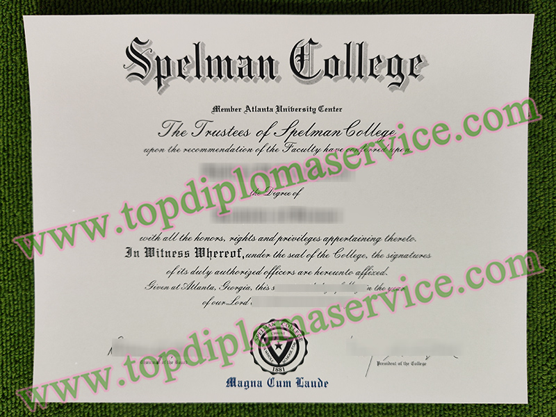 Spelman College diploma, Spelman College fake certificate,