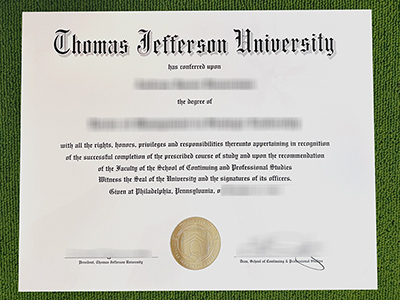 Thomas Jefferson University diploma, Thomas Jefferson University fake certificate,