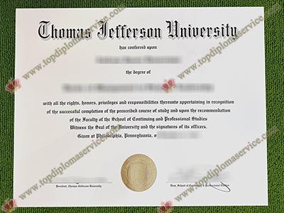 Thomas Jefferson University diploma, Thomas Jefferson University fake certificate,