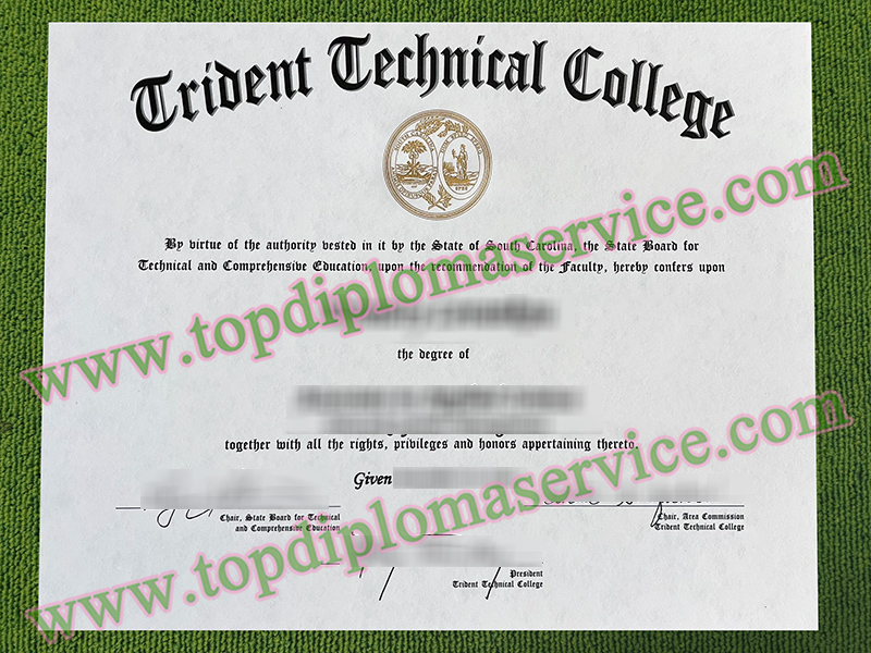Trident Technical College diploma, Trident Technical College fake certificate,