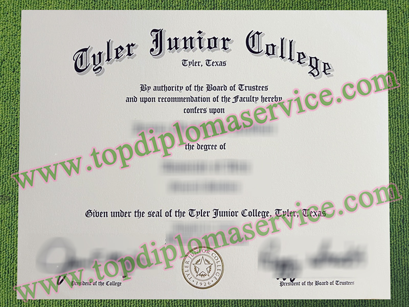 Tyler Junior College diploma, Tyler Junior College fake certificate,