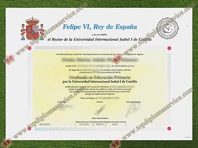 University Isabel I diploma, Universidad Internacional Isabel I de Castilla título,