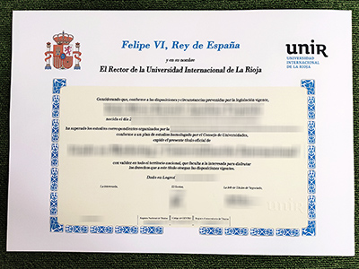 Universidad Internacional de La Rioja título, UNIR diploma,