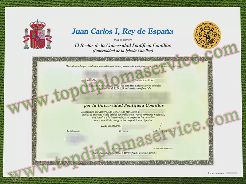 Universidad Pontificia Comillas degree, Universidad Pontificia Comillas título,