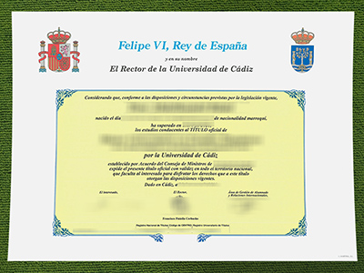 Universidad de Cádiz título, University of Cádiz diploma,