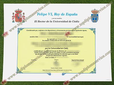 Universidad de Cádiz título, University of Cádiz diploma,