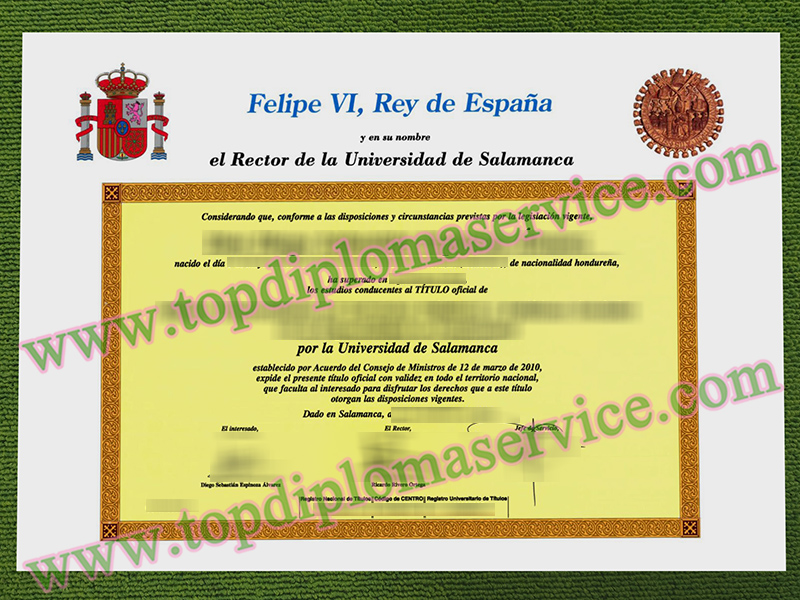 Universidad de Salamanca título, University of Salamanca diploma,