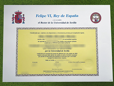 University of Seville diploma, Universidad de Sevilla título,