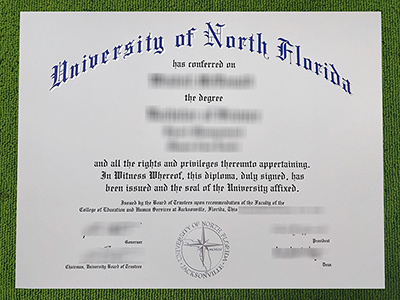 University of North Florida diploma, University of North Florida fake certificate,