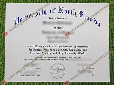 University of North Florida diploma, University of North Florida fake certificate,