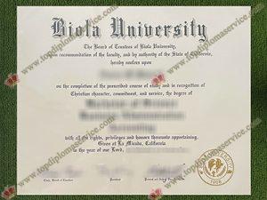 Biola University diploma, Biola University fake certificate,