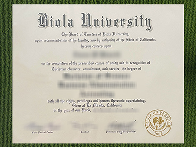 Biola University diploma, Biola University fake certificate,