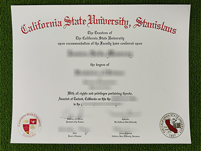 Stanislaus State diploma, California State University Stanislaus certificate,