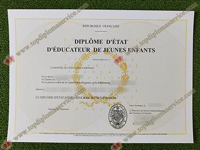 Diplôme d'Etat d'éducateur de jeunes enfants, DEEJE Diplôme,