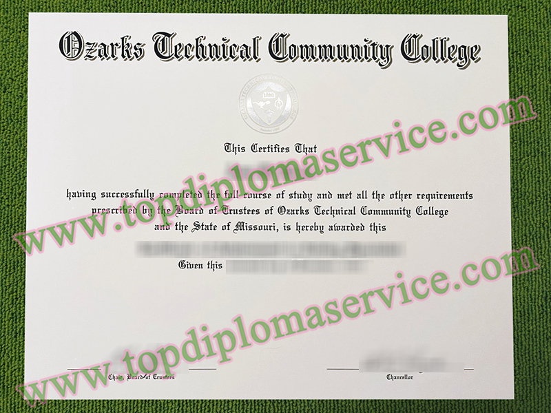 Ozarks Technical Community College diploma, Ozarks Technical Community College certificate,