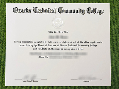 Ozarks Technical Community College diploma, Ozarks Technical Community College certificate,