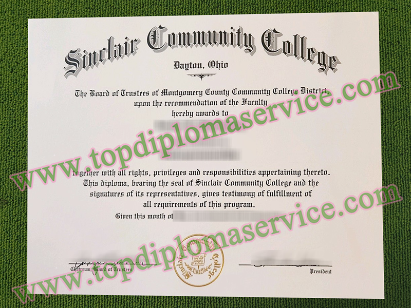 Sinclair Community College diploma, Sinclair Community College associate degree,