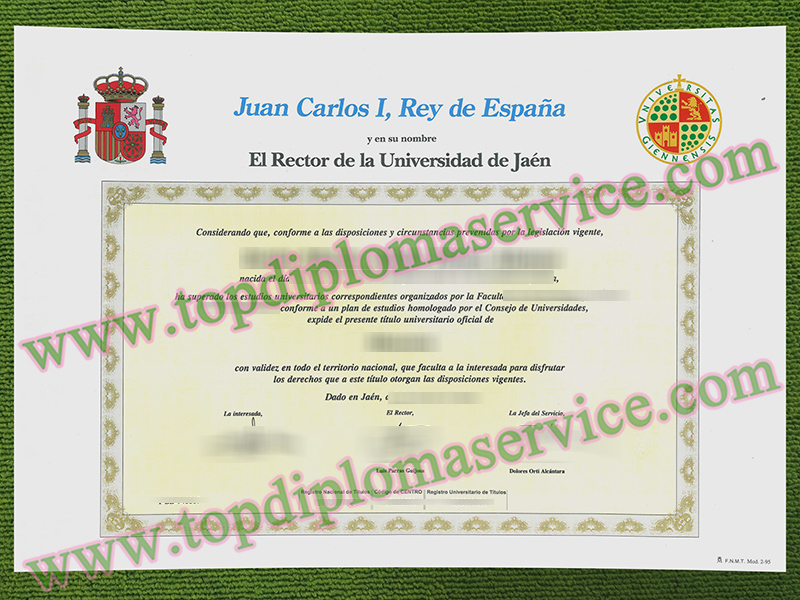 Universidad de Jaén título, University of Jaén diploma,