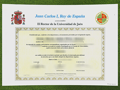 Universidad de Jaén título, University of Jaén diploma,