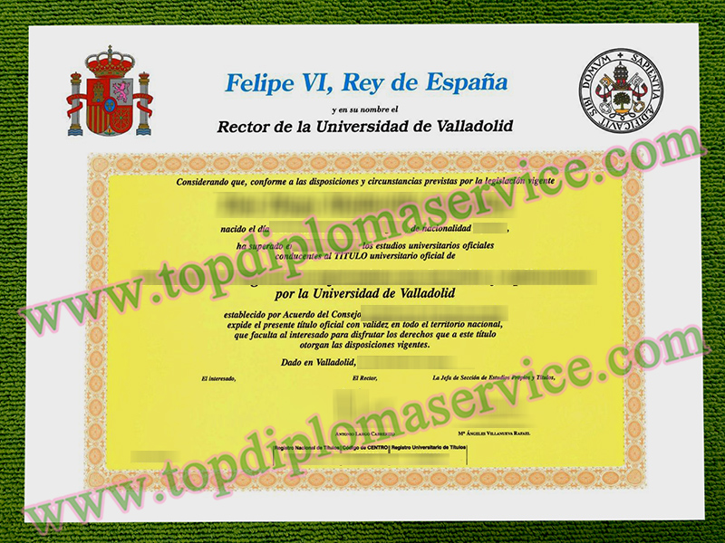 Universidad de Valladolid título, University of Valladolid diploma,