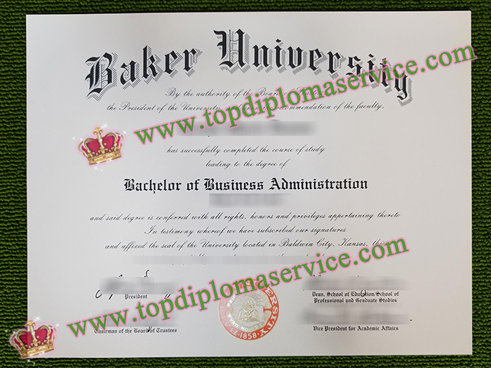 Baker University diploma, Baker University fake certificate,