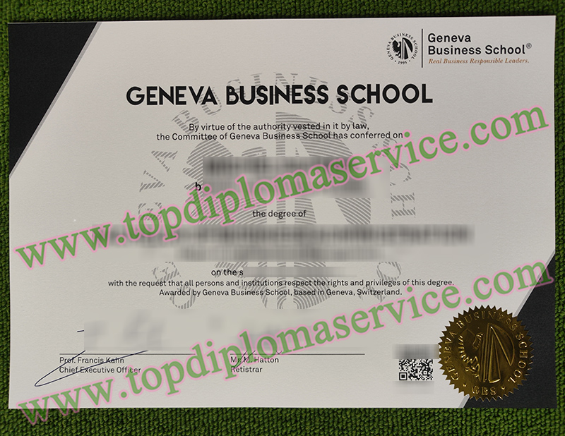 Geneva Business School diploma